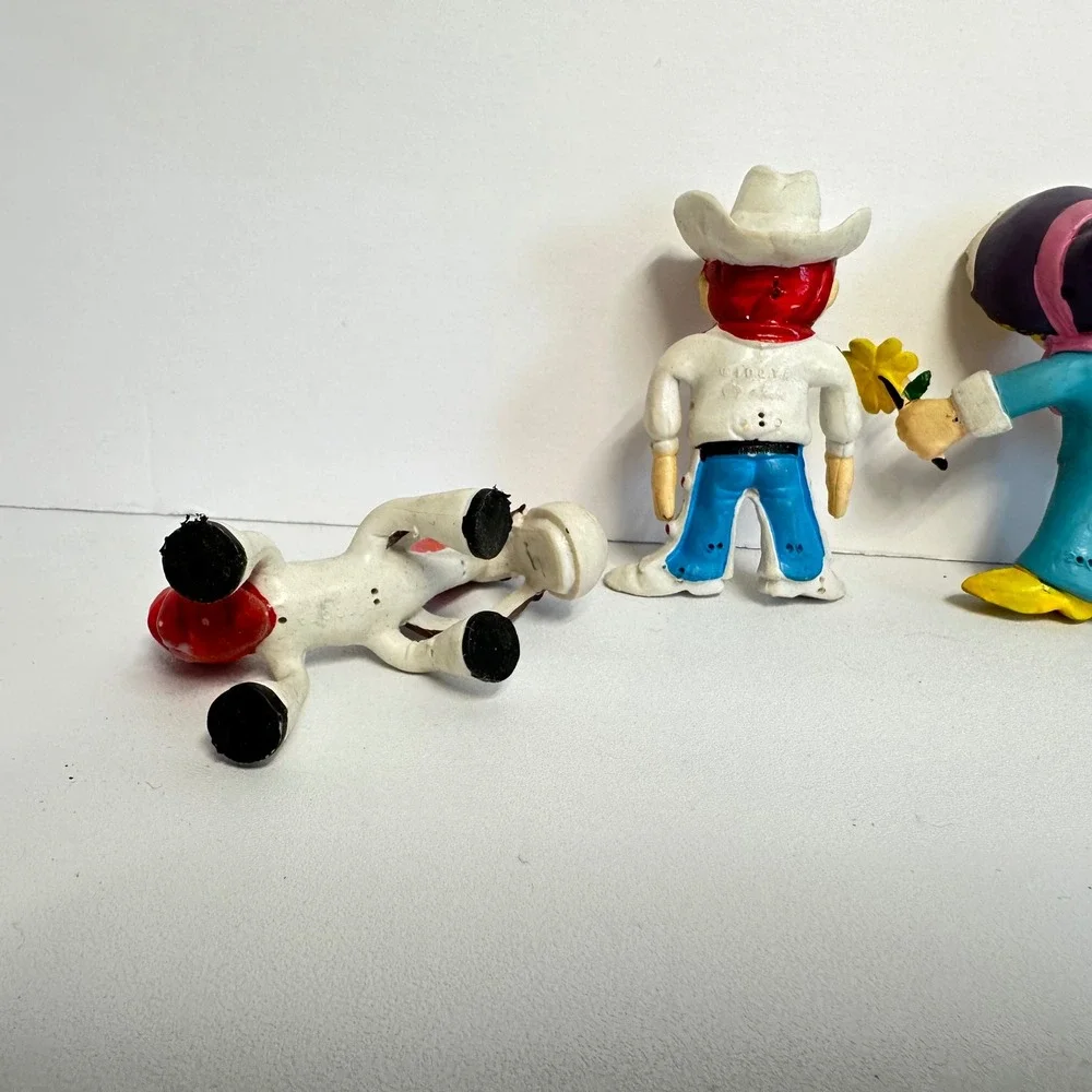 TDQTA Imperial Bendy Figures Set 5pc Hong Kong Western Cowboy Multicolor‎ Fair